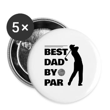 Golf - Buttons groß 56 mm (5er Pack) - Weiß - Vorne