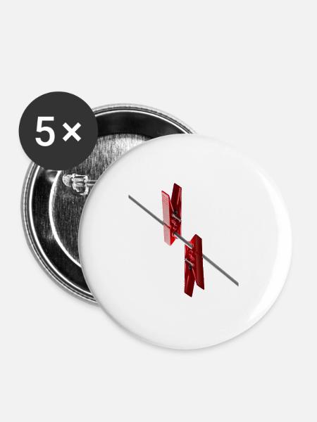 Points of view - Buttons large 2.2''/56 mm (5-pack) - white