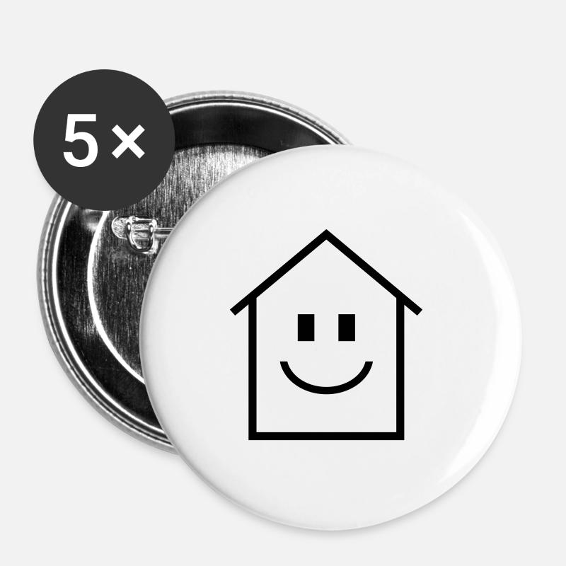 House - Buttons large 2.2''/56 mm (5-pack) - white