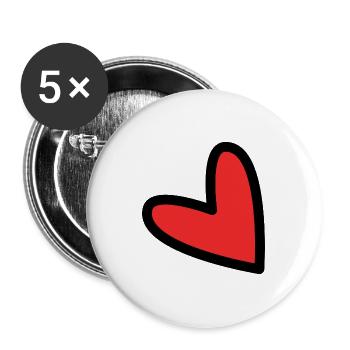 40. 40 YEARS. 40th ANNIVERSARY. 40 YEARS ANNIVERSARY. - Buttons large 2.2''/56 mm (5-pack) - white - Front