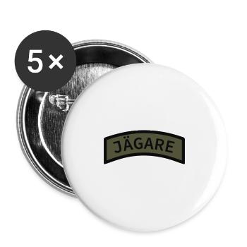Jägarbåge k3 - Buttons groß 56 mm (5er Pack) - Weiß - Vorne