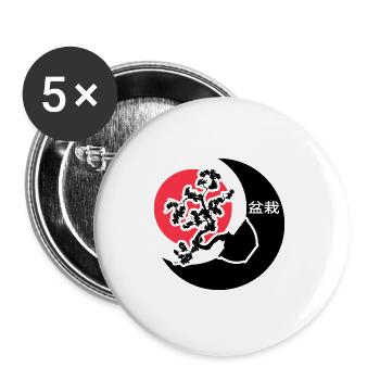 Bonsai Shohin Bonsai Garden Yamadori - Buttons large 2.2''/56 mm (5-pack) - white - Front