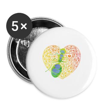ant - Buttons large 2.2''/56 mm (5-pack) - white - Front