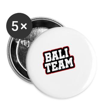 Bali Team Indonesien - Buttons groß 56 mm (5er Pack) - Weiß - Vorne