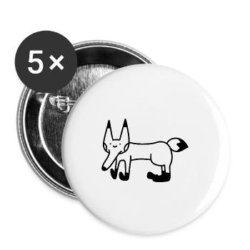 Anti-Zoo Nine - Buttons large 2.2''/56 mm (5-pack) - white - Front