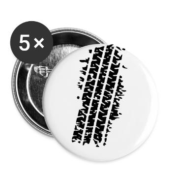 Skidmarks - Buttons large 2.2''/56 mm (5-pack) - white - Front