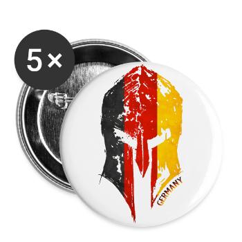 germany - Buttons groß 56 mm (5er Pack) - Weiß - Vorne