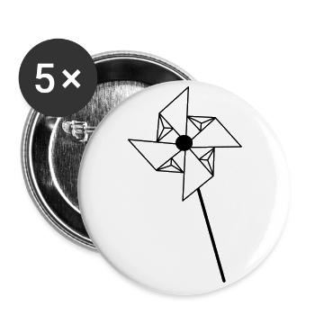 Wind bike summer bike - Buttons large 2.2''/56 mm (5-pack) - white - Front