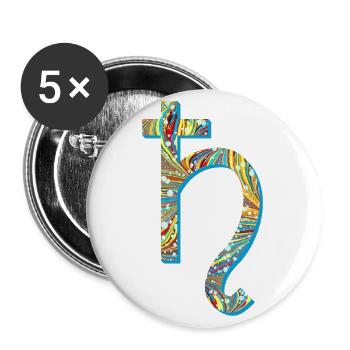 saturn e 201 - Buttons large 2.2''/56 mm (5-pack) - white - Front