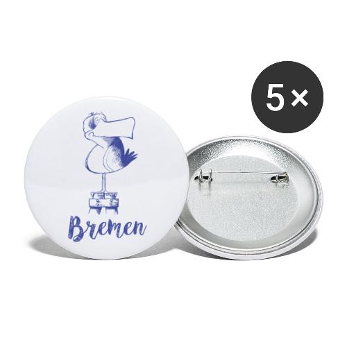 Bremer Möwe - Buttons groß 56 mm (5er Pack)
