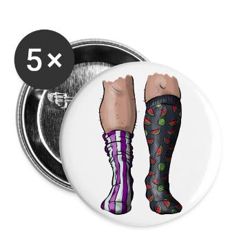 Socks - Buttons large 2.2''/56 mm (5-pack) - white - Front
