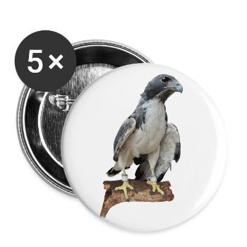 Falcon - Buttons large 2.2''/56 mm (5-pack) - white - Front
