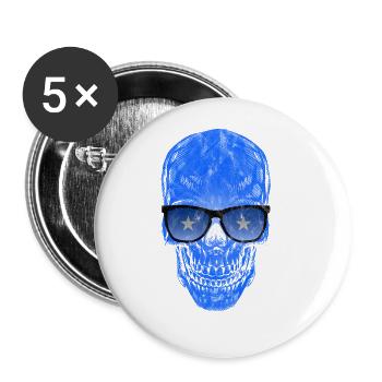 Somalia - Buttons groß 56 mm (5er Pack) - Weiß - Vorne