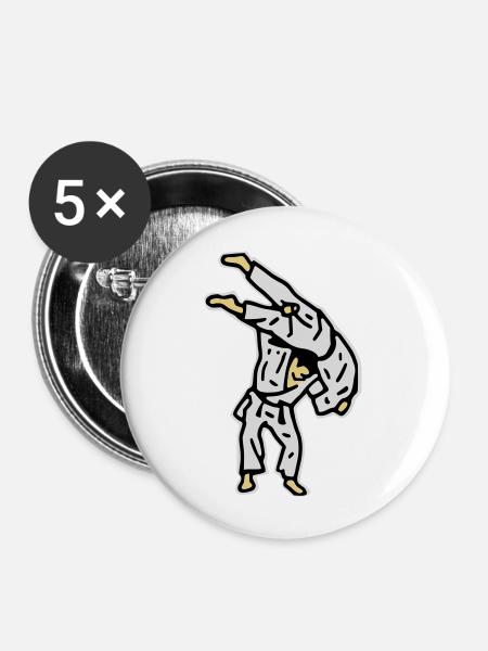 kata_guruma0 - Buttons groß 56 mm (5er Pack) - Weiß