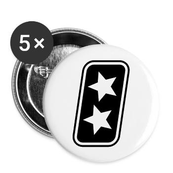 Number 8 - Buttons large 2.2''/56 mm (5-pack) - white - Front