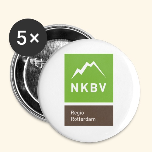 Logo Regio Rotterdam NKBV - Buttons groot 56 mm (5-pack)