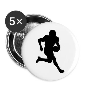 American Football - Buttons large 2.2''/56 mm (5-pack) - white - Front