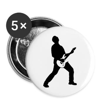 guitarrocker_032012_c_1c - Buttons large 2.2''/56 mm (5-pack) - white - Front