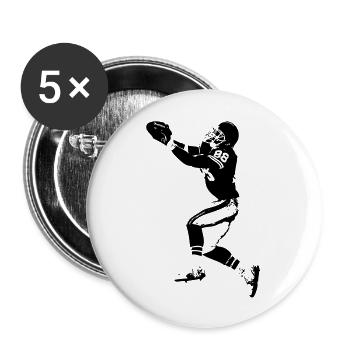 touchdown - Buttons groß 56 mm (5er Pack) - Weiß - Vorne