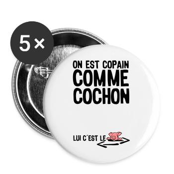 thick as thieves citation1 term - Buttons large 2.2''/56 mm (5-pack) - white - Front