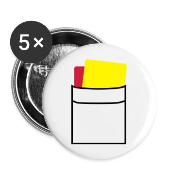 tasche_schiedsrichter_f3 - Lot de 5 grands badges (56 mm) - blanc - Devant