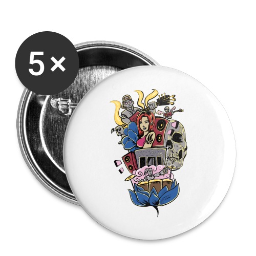 Symphony - Buttons groot 56 mm (5-pack)