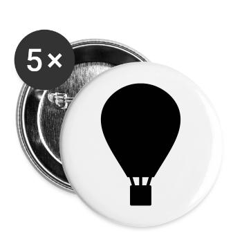 Hot-air balloon - Buttons large 2.2''/56 mm (5-pack) - white - Front