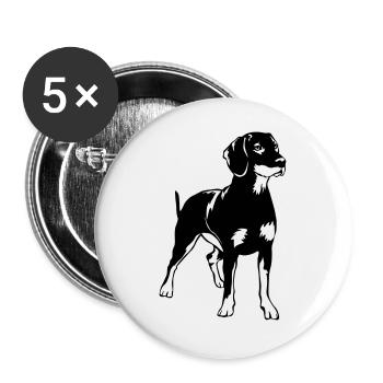 Slovensky Kopov - Buttons groß 56 mm (5er Pack) - Weiß - Vorne