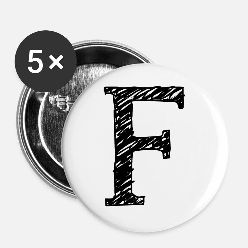 F - Buttons large 2.2''/56 mm (5-pack) - white