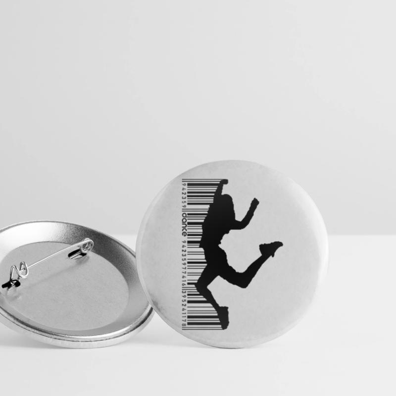 Danseuse dans le QR-Code Style (2) Lot de 5 grands badges (56 mm)