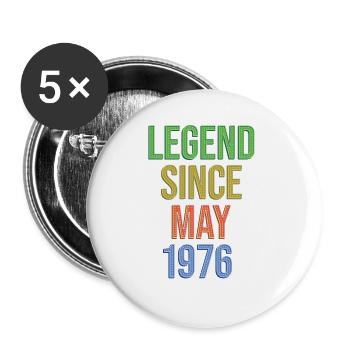 Légende Depuis mai 1976 - Lot de 5 grands badges (56 mm) - blanc - Devant