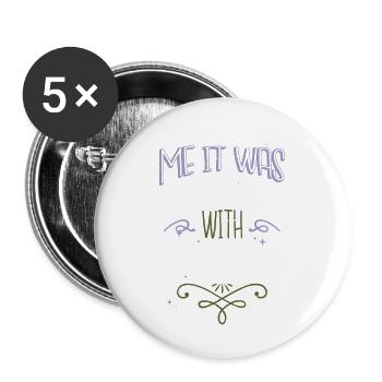 forester birthday present idea sayings geek - Buttons large 2.2''/56 mm (5-pack) - white - Front