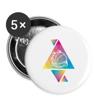 Fantasy sports Pride - Buttons groß 56 mm (5er Pack) - Weiß - Vorne