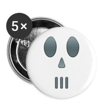 Hacking hackers hacker computer malware esport trojan - Buttons large 2.2''/56 mm (5-pack) - white - Front