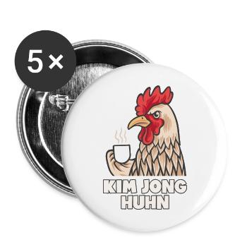 Büro Spruch Arbeit Chef Geschenk - Buttons groß 56 mm (5er Pack) - Weiß - Vorne