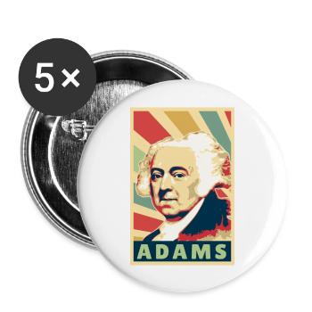 John Adams Colores vintage - Lot de 5 grands badges (56 mm) - blanc - Devant
