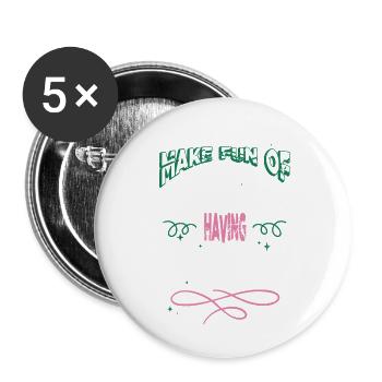 Noël Cadeau d’Anniversaire Céleste Astrophysique - Lot de 5 grands badges (56 mm) - blanc - Devant