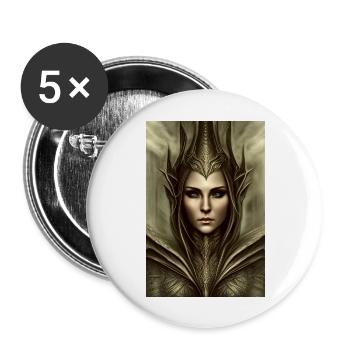 Gothic Goodnes - Buttons large 2.2''/56 mm (5-pack) - white - Front