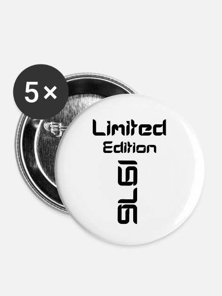 Limited Edition 1976 - Buttons groß 56 mm (5er Pack) - Weiß
