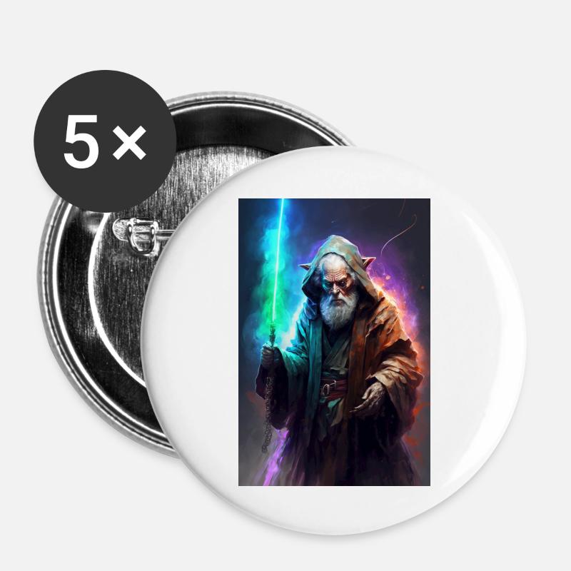 Lightsaber - Buttons large 2.2''/56 mm (5-pack) - white