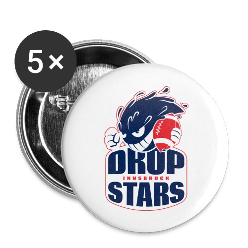 Dropstars Logo - Buttons groß 56 mm (5er Pack)