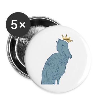 Shoebill Bird Ornithologist Forest I Gift - Buttons large 2.2''/56 mm (5-pack) - white - Front