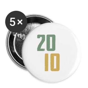 Keine 20 sondern 10 Jahre 20. Geburtstag Geschenk - Buttons groß 56 mm (5er Pack) - Weiß - Vorne