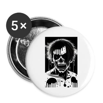 MELTING ZOMBIE MANGA 3 - Lot de 5 grands badges (56 mm) - blanc - Devant
