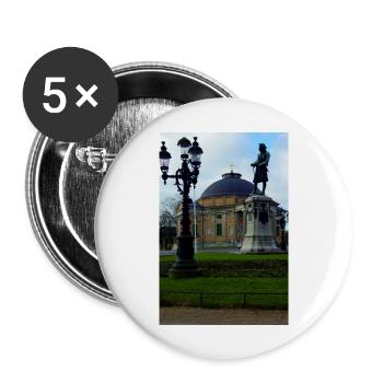 The King before the German Church - Buttons large 2.2''/56 mm (5-pack) - white - Front