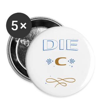 hacking computer birthday present idea awesome - Buttons groß 56 mm (5er Pack) - Weiß - Vorne