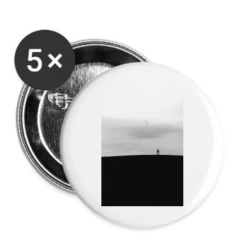 Der highseat auf einem hügel im feld - Buttons groß 56 mm (5er Pack) - Weiß - Vorne
