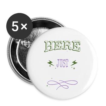 Awesome 30th Anniversary Geek Social Justice - Buttons large 2.2''/56 mm (5-pack) - white - Front