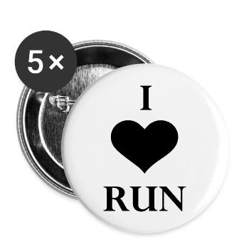 Triathlon Natation Vélo Course Marathon - Lot de 5 grands badges (56 mm) - blanc - Devant