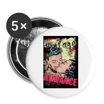 VINTAGE ROMANCE 3 B y Yume Origins - Buttons groß 56 mm (5er Pack) - Weiß - Vorne